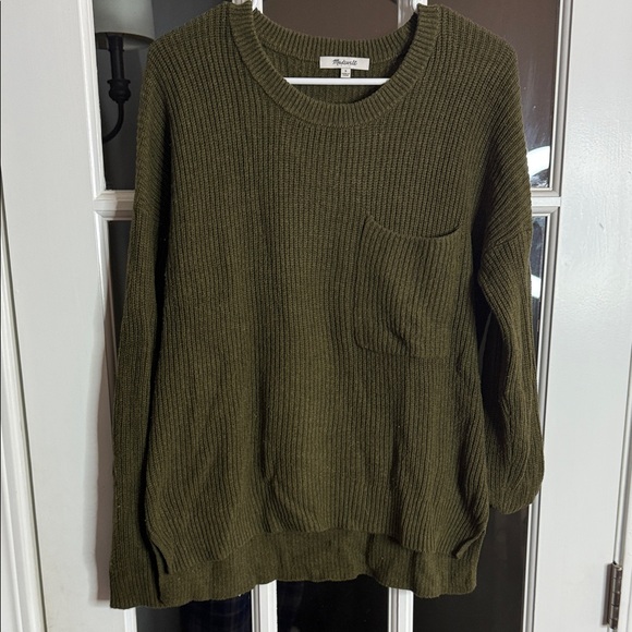Madewell Sweaters - Madewell Olive Crew Neck Sweater